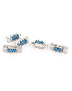uxcell 5 Pcs RS232 DB9 9 Pin Female Plug Connector VGA Socket Adapter