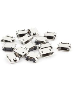 15PCS PCB Board Micro B Type USB 2.0 5-Pin Female SMT Socket Connector