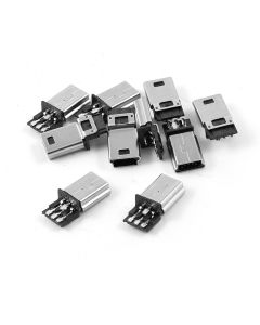 uxcell a14022600ux0129 10 PCS Mini USB 5 Pin B Male Connector Port Solder Replacement (Pack of 10)